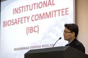 Mr Muhammad Farhan Roslan is talking about IBC guidelines