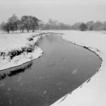 River Idle in Nottinghamshire in the snow, 1963