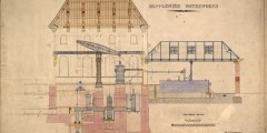 Section of Papplewick Pumping Station engine house and boiler house, c.1883