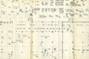 Part of plan showing Floor A of the Medical School