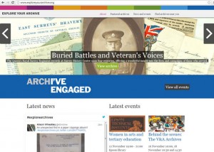 Campaign website for Explore Your Archive