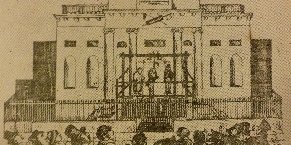 A Public Hanging at the County Hall, Nottingham, taken from Wilson’s Gallows Hill Remembrancer.