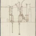 Drawing of a water pump (BK 6/1/7/28)
