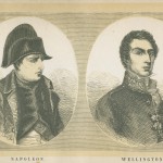Napoleon and Wellington, frontispiece from Edward Cotton, A voice from Waterloo (5th ed, 1854). From DC241.5.C6