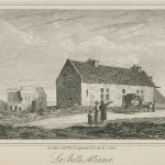 Engraving of La Belle Alliance Farm, 1816. From French Revolution Collection DC241.5.S4