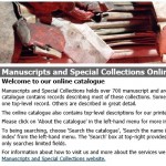 The new Manuscripts Online Catalogue
