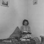 A student's room at Florence Boot Hall, University of Nottingham, 1948.