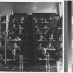 University College Nottingham students in a lecture, Trent Building, 1948