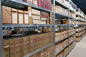 Non-archival boxes to be replaced on shelves in the Store
