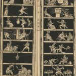 The Queen's Matrimonial Ladder, a satire on the royal marriage showing the steps from beginnign to end