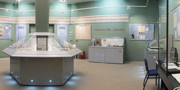 Panorama of the Georgian Delights exhibition at the Weston Gallery