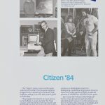 Photos of the film and text about Citizen 84, a popular local news and consumer rights style programme