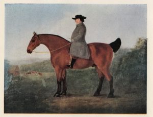 Painting of Robert Bakewell seated on a horse