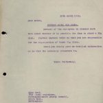 Two typed letters, one briefly asking permission to set up the pig club, and the second giving permission and outlining the legal requirements of such a club