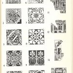 Selection of tile patterns as excavated from sites at Lenton and Keighton