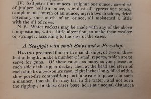 Instructions for A Sea-fight with Small ships and a Fire-boat