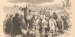 Image showing Pilgrim Fathers landing in America