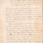 Handwritten document about the succession to the Crown, 1689