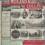 Poster advertising the Midland Agricultural College at Kingston-on-Soar, Nottinghamshire
