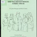 Cover of pamphlet showing miners' wives supporting striking miners