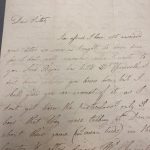 Handwritten letter from the 5th Duke of Devonshire to the Duchess of Portland