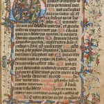 A page from the Hours of the Virgin in the Rushall Psalter