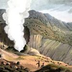 Painting of Great Jet of Steam on the Sulphur Mountains