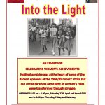 Flyer for into the light exhibition