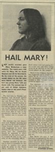 Article 'Hail Mary'