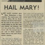 Article 'Hail Mary'