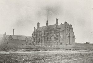 Black and white photograph of High Pavement School