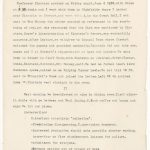 Photograph of a page of typed text