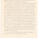 Photograph of a page of typed text