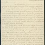 First page of a letter featuring early 19th century handwriting in black ink on white paper.