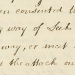 Early 19th century handwriting in black ink written on white paper.