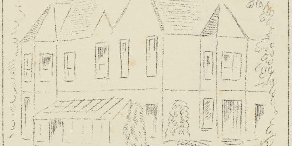 ooklet titled 'Greetings from Paton Congregational College, Nottingham, and featuring a black and white image of a house.