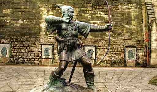 http://commons.wikimedia.org/wiki/File%3ARobin_Hood_statue%2C_Nottingham_Castle%2C_England-13March2010.jpg