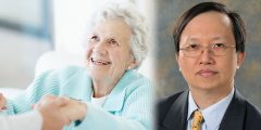 Professor Kwok-Leung Cheung and an older woman