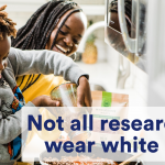 "Not all researchers wear white coats" A mum and her son cooking