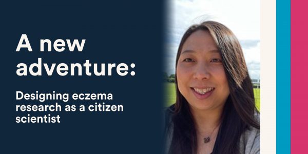 A new adventure: designing eczema research as a citizen scientist. Kelly Zhang smiling at the camera