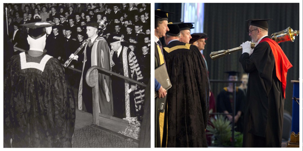 The first congregation for the conferment of degrees by the University of Nottingham was held in the Albert Hall, Nottingham, 11 Jul. 1950.  
