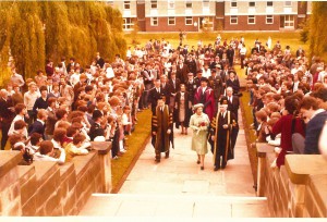 Queen Elizabeth visiting in 1977