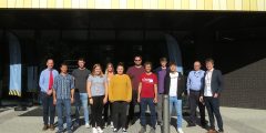 Electro-mechanical Engineer Degree Apprentices outside of the Advanced Manufacturing Building