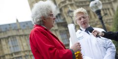 Professor Sir Martyn Poliakoff and Minister for Universities and Science, Jo Johnson MP at Nottingham in Parliament Day