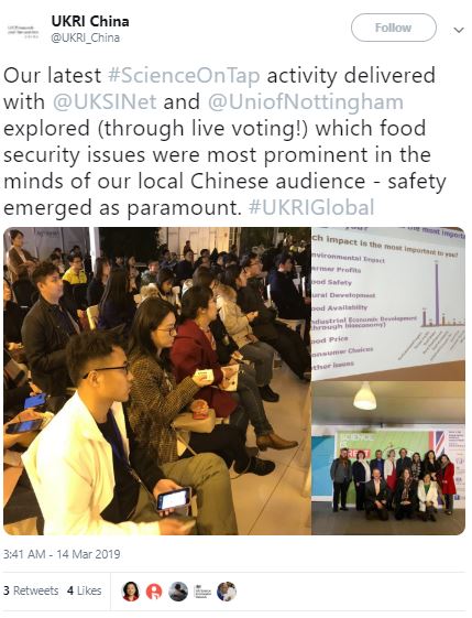 UKRI China's Science on Tap event