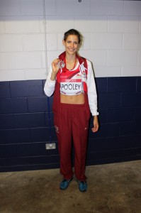 Isobel with her silver medal