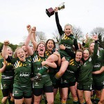 UoN Women's Rugby celebrate their Varsity 2015 win