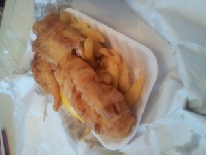Fish and chips from my local