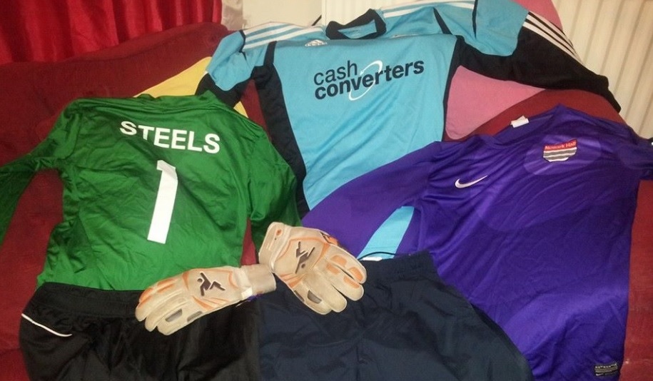 The high demand of washing is taking its toll on my limited supply of football clothes.