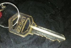 The Phantom Key now safe and secure on a keyring